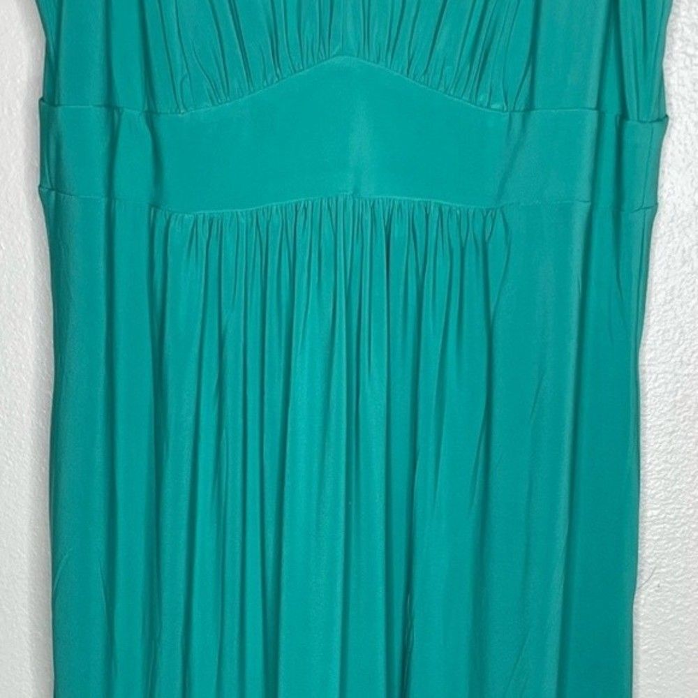 TravelSmith Women's Green Sleeveless Pleated Maxi Dress Size Large - Picture 3 of 12